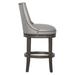 Fairfield Chair Vesper Swivel Stool Wood/Upholste in Red | 44 H x 24 W x 26 D in | Wayfair 2002-07_8789 Indigo_Montego Bay