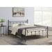 Andover Mills™ Angela Platform Bed, Steel in Gray/Black | 38.5 H x 58.25 W x 79 D in | Wayfair E4E5139E2BC34A58841BB5846142FC18