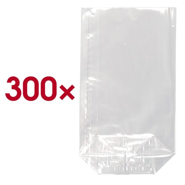 Papstar 300 Bodenbeutel Zellglas transparent - 15 x 10 x 3,5cm transparent Image