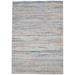 One of a Kind Flatweave Modern 5' x 8' Stripe Wool Grey Rug - 5' x 7'