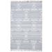One of a Kind Flatweave Modern 5' x 8' Abstract Recycled Fibers Grey Rug - 5' x 8'