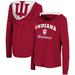 Women's Colosseum Crimson Indiana Hoosiers Catalina Hoodie Long Sleeve T-Shirt