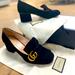 Gucci Shoes | Gucci Black Suede Timeless Women’s Loafer 40.5/9.5 | Color: Black | Size: 40.5 Or 9.5