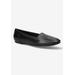 Wide Width Women's Thrill Pointed Toe Loafer by Easy Street in Black (Size 7 1/2 W)