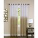 Wide Width Essence Window Curtain Panel by Achim Home Décor in Tan (Size 52" W 63" L)