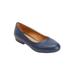 Women's The Jaiden Slip On Flat by Comfortview in Navy (Size 9 M)