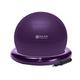 Gaiam Essentials Balance Ball & Base Kit, 65 cm Yoga Ball Stuhl, Gymnastikball mit aufblasbarer Ringbasis für Zuhause oder Büro, inklusive Luftpumpe, Violett