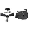 NC-17 Connect Schutzhüllen für E-Bike Lenker und Fahrrad Sattel/Handlebar und Seat Cover 2.0 & Connect Motor Cover 3.0, Nylon, für alle gängigen Mittelmotor-Modelle mit Akku im Unterrohr, schwarz