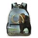 Backpack for Teens Men Women Storage Packet,Woolly Big Mammoth, Business Casual School Students' Bag Travel Laptop Daypack