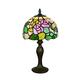 Tokira 8 Inch Tiffany Table Lamps, Pink Rose Flower Tiffany Lamp for Lounge, Small Pastoral Style Stained Glass Table Lamps, Night Lights for Kids' Bedroom/Living Room, Christmas Festival Gift
