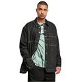 Urban Classics Herren Oversized Trucker Jacket Jacke, Black raw, L