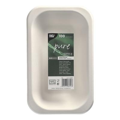 Papstar 100 Siegelschalen weiß 950 ml - 15 x 24 cm weiß