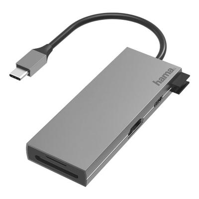 USB-C-Hub, 6 Ports, Hama