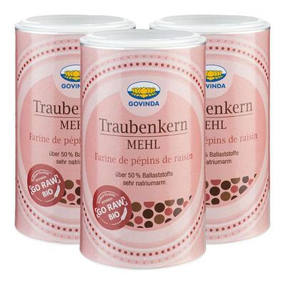 Govinda Bio Traubenkern Mehl 3x200 g Pulver Image