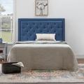 Three Posts™ Magallanes Panel Headboard Upholstered/Polyester in Blue | 61.4 W x 3.9 D in | Wayfair E3B481D48E574D1DA724C4F41AF1C8F0