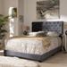 Willa Arlo™ Interiors Bartsch Tufted Low Profile Standard Bed Upholstered/Velvet in Gray | 54.13 H x 65.16 W x 85.63 D in | Wayfair