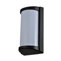 Latitude Run® Black 10.65" H Integrated LED Outdoor Flush Mount Aluminum/Plastic/Metal in Black/Gray/White | 10.65 H x 5.5 W x 3.75 D in | Wayfair