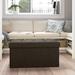 Lark Manor™ Januario 30" Wide Tufted Rectangle Storage Ottoman Polyester in Brown | 15 H x 30 W x 15 D in | Wayfair