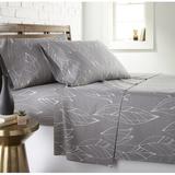 Ivy Bronx Strongsville Floral Microfiber Sheet Set Polyester in Gray | King | Wayfair 856DFA2EBD9741B49503DC5470B0748F