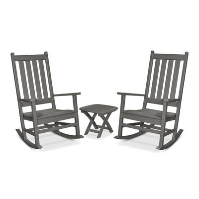 Trex Outdoor Furniture Cape Cod 3-Piece Porch Rocking Chair Set