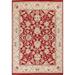 Floral Traditional Oushak Chobi Oriental Area Rug Handmade Wool Carpet - 8'1" x 10'0"