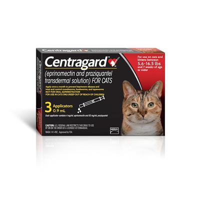 Centragard Topical for Cats 5.6 to 16.5 lbs