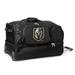 MOJO Vegas Golden Knights Black 27'' 2-Wheel Drop Bottom Rolling Duffel Bag