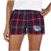 Women's Concepts Sport Navy/Red Gonzaga Bulldogs Ultimate Flannel Sleep Shorts