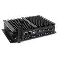 STRHIGP Industrial Mini PC, Celeron J4125 Windows 10 Pro, Linux Industrial Computer 8GB DDR4 RAM 128GB SSD Desktops, Support 4G, UHD Graphics 600 HD+VGA, 6RS232 Com Dual Lan Fanless Desktop PC