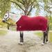 SmartPak Classic Fleece Cooler - M (74 - 76) - Merlot w/ Grey Trim & White Piping - Smartpak