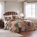 August Grove® St. John 100% Cotton Patchwork Bedspread Set Cotton in Green/Red/Yellow | Twin Bedspread + 1 Sham | Wayfair ATGR3243 27993251