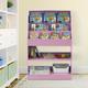 Zoomie Kids Gaia 37.01" H x 24.57" W Book Display Wood in Pink | 37.01 H x 24.57 W x 9.45 D in | Wayfair ZMIE5830 43176977