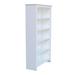 Highland Dunes Aspatria Solid Wood Standard Bookcase Metal in White | 60 H x 32 W x 12 D in | Wayfair 366FB072CAEB484F98FA601F6880EA94