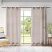 Red Barrel Studio® Breanna Solid Color Semi-Sheer Indoor/Outdoor Grommet Curtain Panels Polyester in Gray/Brown | 120 H in | Wayfair