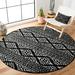 Black/White 79 x 0.39 in Indoor Area Rug - Foundry Select Cobos Geometric Black/Ivory Area Rug | 79 W x 0.39 D in | Wayfair