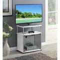Ebern Designs Burke TV Stand for TVs up to 24" Wood in White | 26.75 H in | Wayfair EBND6686 40999115