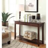 Lark Manor™ Aigneis 48" Console Table w/ Shelf Wood in Brown/Green | 30 H x 48 W x 15 D in | Wayfair 2A2E5D29A1AA4C2695DFD62844DDABAB