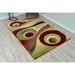 Black 110 x 0.5 in Area Rug - Ivy Bronx Mccampbell Abstract Burgundy/Green/Beige Area Rug Polypropylene | 110 W x 0.5 D in | Wayfair