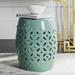 Mercer41 Ameley Ceramic Garden Stool Ceramic in Green | 18.5 H x 13 W x 13 D in | Wayfair MTNA3377 40643192