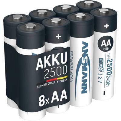Ansmann - Akku Mignon aa 2500mAh 1,2V NiMH, 8 Stück Image