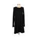 Gap Casual Dress - Sweater Dress: Black Solid Dresses - Women's Size Small