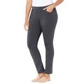 Plus Size Women's The Knit Jean by Catherines in Rich Grey (Size 4X)