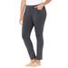 Plus Size Women's The Knit Jean by Catherines in Rich Grey (Size 4X)