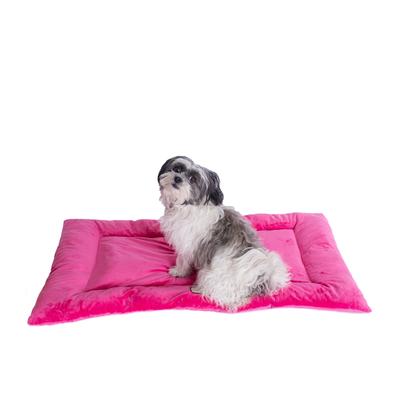 Medium Pet Bed Mat , Dog Crate Soft Pad With Poly Fill Cushion by Armarkat in Pink