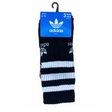 Adidas Underwear & Socks | Adidas Men’s 3-Stripe Trefoil Crew Socks 3-Pack | Color: Black/White | Size: 6-12