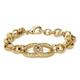 THE BLING KING Horseshoe Gold Belcher Bracelet 18K Real Gold Plated Jewellery Diamond Pattern Belcher Bracelet Premium Chunky Chain Bracelet Gift Length: 8 Inches, Width: 8MM