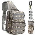 Monoki Tactical Sling Backpack, Military Rover Shoulder Sling Bag Pack, Molle Assault Range Bag Day Pack