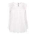 Superdry Women's Ellison Textured Lace Vest, White (Oyster PCB), S (Size:10)