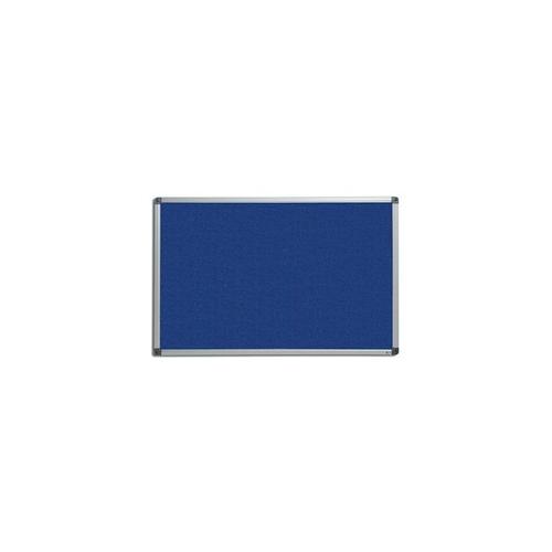 Pinnwand | Filz | BxH 150 x 120 cm | Blau | Certeo Pinnwand Blau Filztafel - Blau