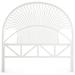 Bayou Breeze Deloris Wicker/Rattan Open-Frame Headboard Wicker/Rattan in White/Black | 59 H x 60 W x 1.5 D in | Wayfair